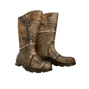 Women/Men’s Hurricane Snow Rain Boots Rubber Camo Mid Calf Size 8/6 USA Made